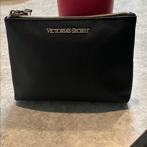 Victoria's Secret Black Zip Pouch